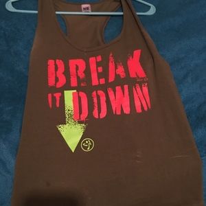 Zumbawear break it down tank/racerback